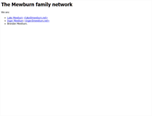 Tablet Screenshot of mewburn.net
